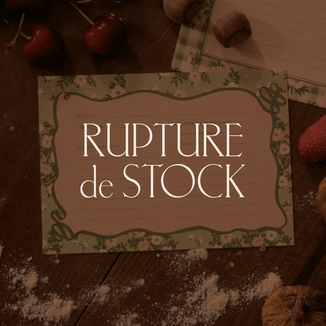 Lot de 10 cartes recette "églantines" Heïdi
