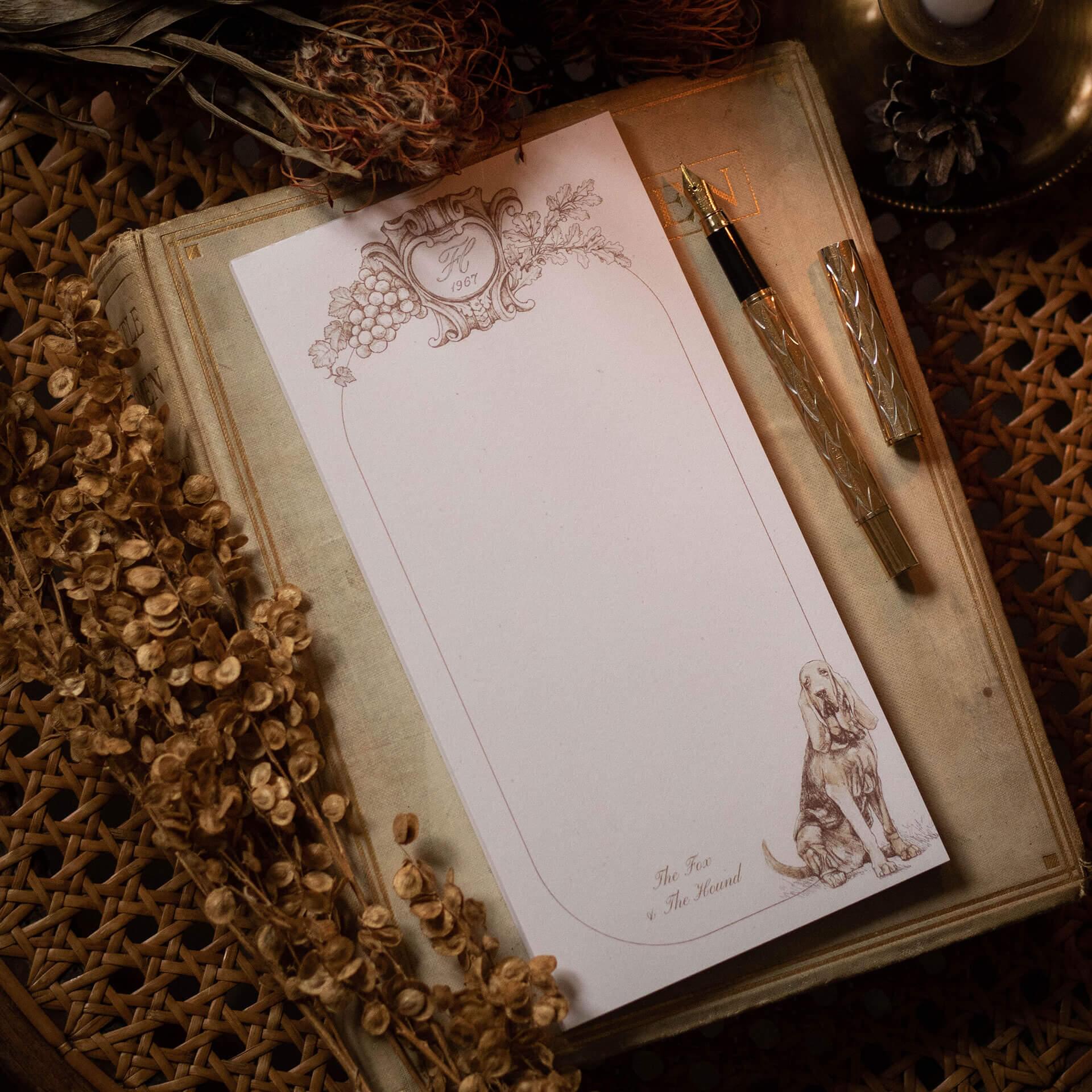 BLOC-NOTES COPPER - THE FOX & THE HOUND