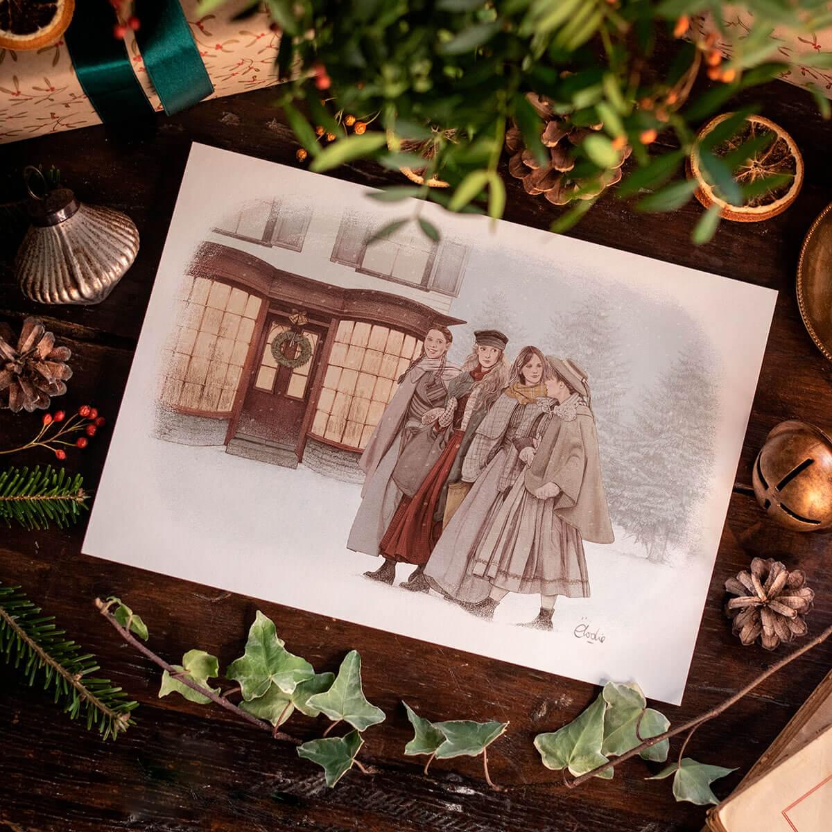 Christmas snow - Affiche A4