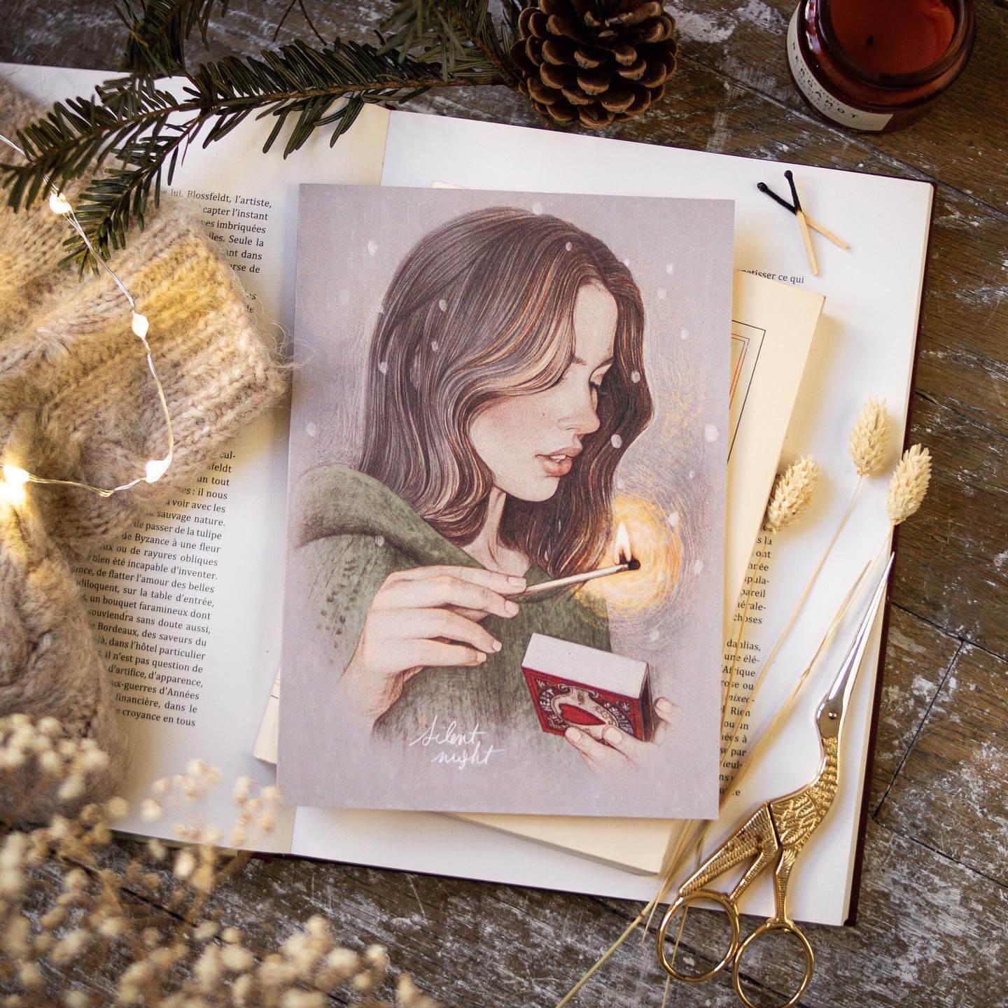 Carte de vœux "Silent night"