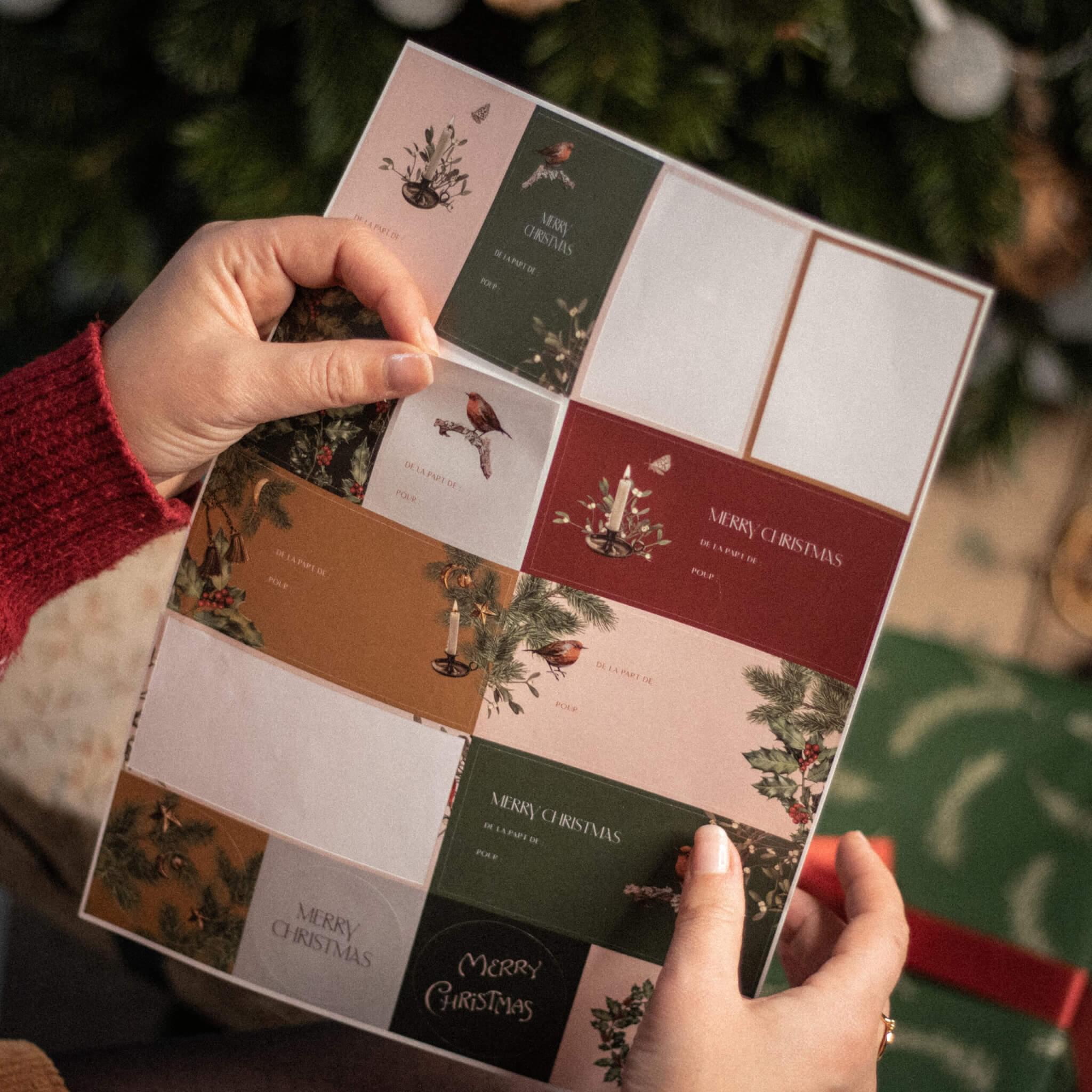 Lot de 3 planches de stickers "Charles Dickens"