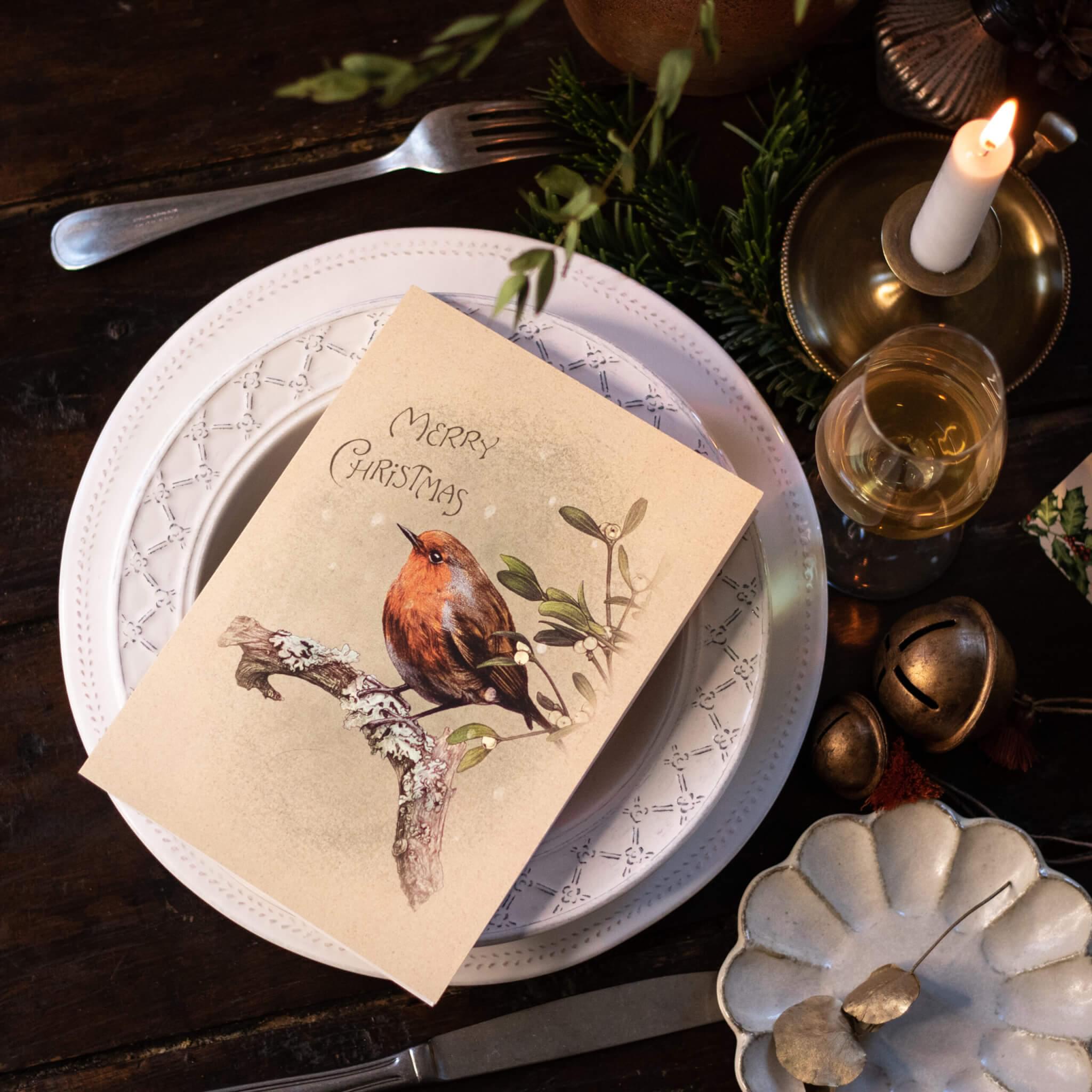 Set 3 Cartes de vœux "Charles Dickens"