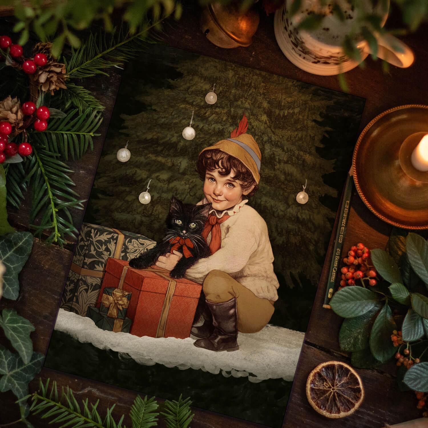 Pinocchio & Figaro - Affiche A4 – Image 2