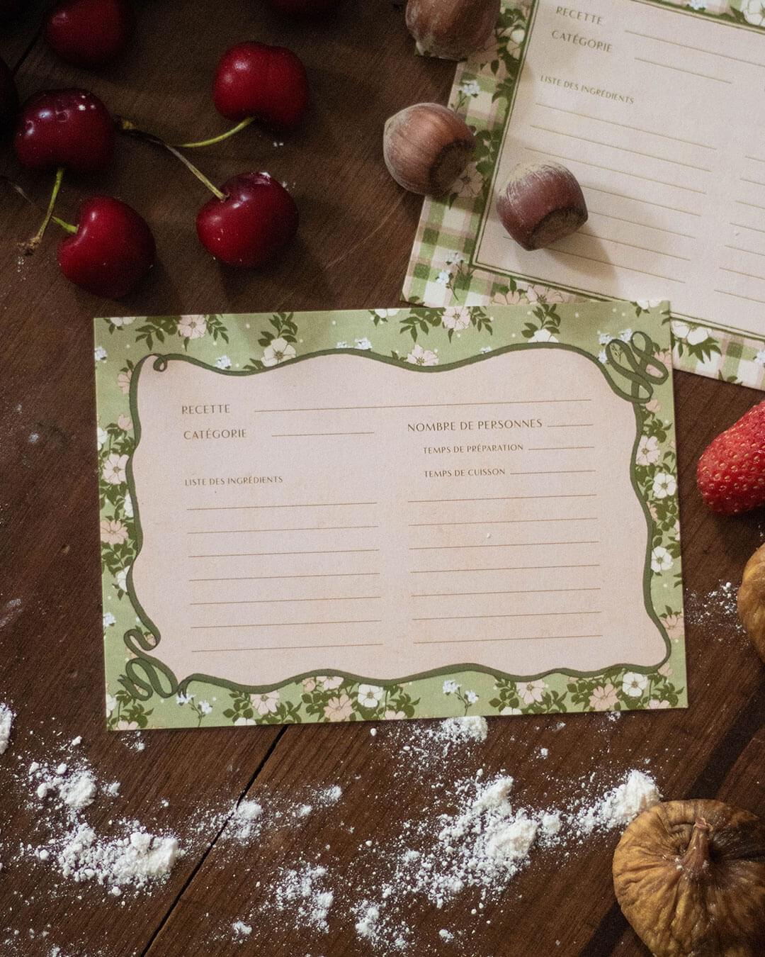 Lot de 10 cartes recette "églantines" Heïdi – Image 2